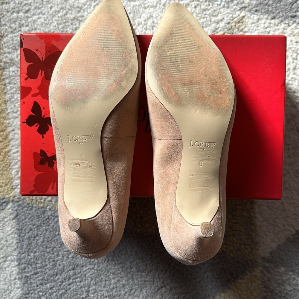 J. Crew Nude/Tan Pointed Toe Heels - Picture 4 of 5